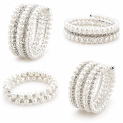 Bracelet mariée perles & cristaux éclat royal